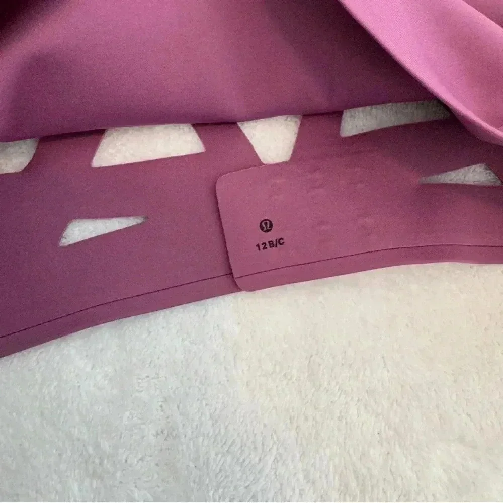 Lululemon Laser Focused‎ Sports Bra Vintage Plum Purple Medium Support 12B/c
